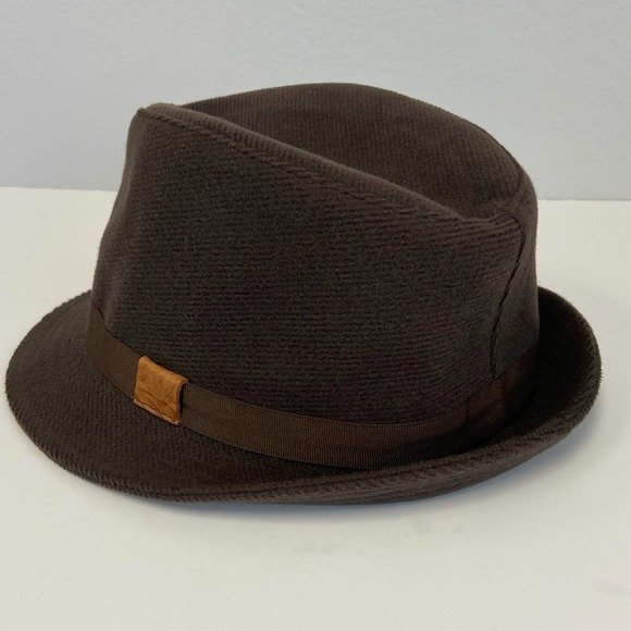 New Hat Attack Boyfriend Twill Weave Brown Fedora